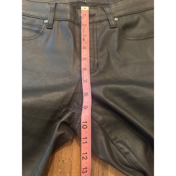 Eileen Fisher Waxed Organic Cotton Stretch Denim Pants Jeans Size 8 Lagenlook - Picture 9 of 16